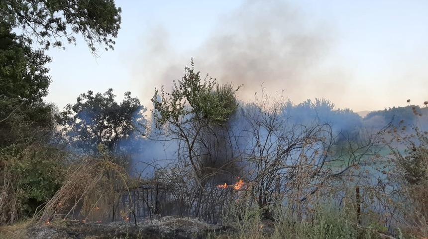 Karpuzlu&rsquo;da yangın