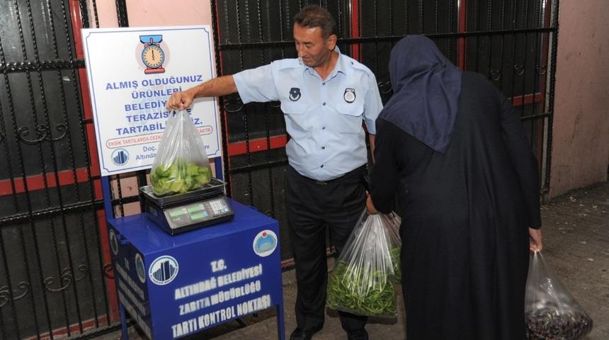 Altındağ pazarlarında terazi d&ouml;nemi