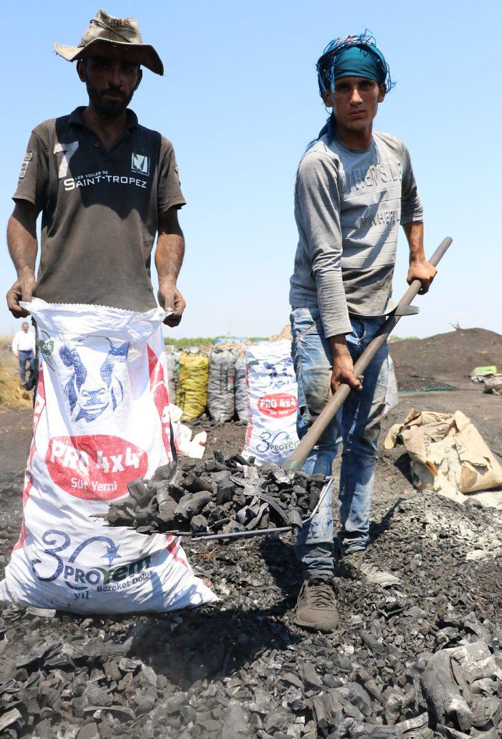 Ateşten ekmek parası! 60 TL yevmiye karşılığında mangal kömürü üretiyorlar  G4