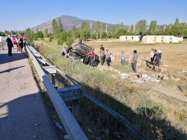 Denizli'de trafik kazası: 1 ölü, 1 yaralı