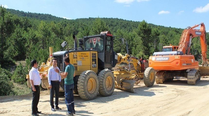 Kaymakam Okatan, yol bakım onarım çalışmalarını inceledi
