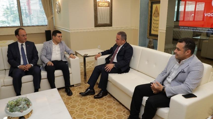 Başkan Böcek, Tütüncü’yü ağırladı