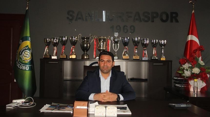 Şanlıurfaspor Başkanı Yılmaz takım i&ccedil;in &ccedil;ağrıda bulundu