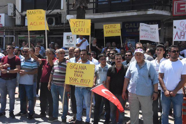 Torbalı'da işten çıkarılan işçiler eylem yaptı: Oğluna var da bize yok mu