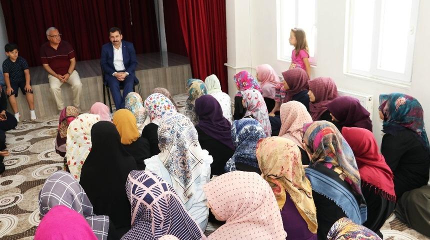 Baydilli kuran kursu &ouml;ğrencileriyle buluştu