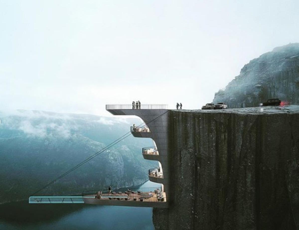 T&uuml;rk mimardan yer &ccedil;ekimine meydan okuyan otel