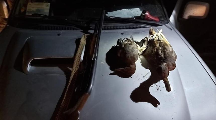 Afyonkarahisar’da kaçak avcılara cezai işlem uygulandı