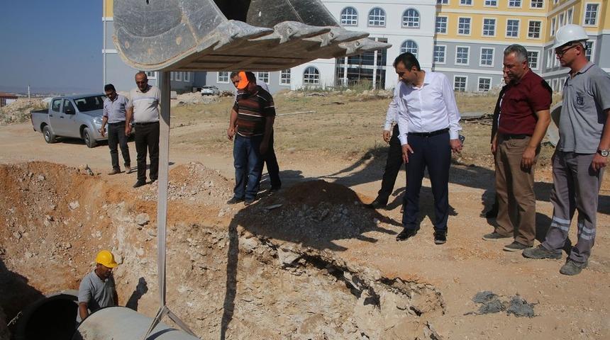 Başkan Kalaycı: &ldquo;Altyapı i&ccedil;in yapılan &ccedil;alışmaları inceledi&rdquo;