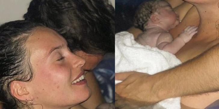 Bu kez yemek değil doğum yaptığı anı paylaştı! 'Doğum güçlü ve yoğun bir deneyim' G1