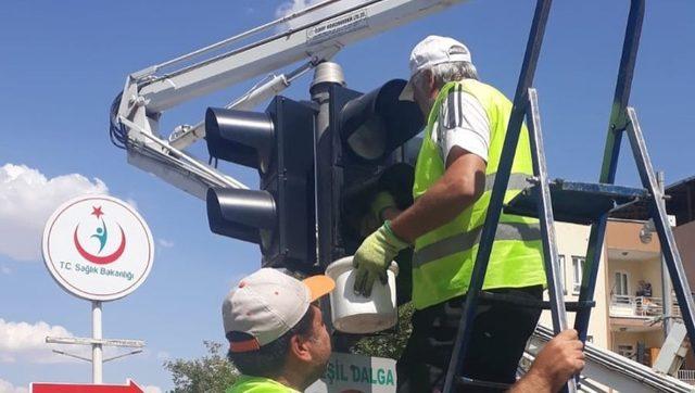 Sinyalizasyon gruplarında bakım çalışması yapıldı