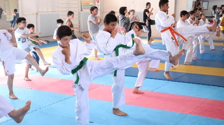 Sivas&rsquo;ta karate yaz okulu devam ediyor