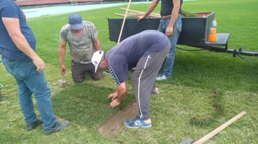 Saha bakım &ccedil;alışmaları devam ediyor