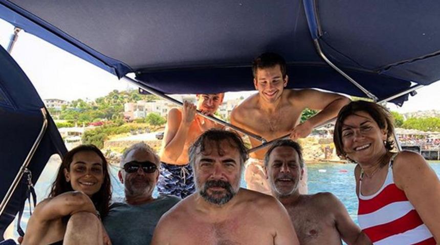 Oktay Kaynarca, Mehmet Aslantuğ ve Ozan Güven'in tatil keyfi