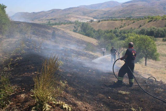 Sıcak hava Erzincan’da yangınları artırdı