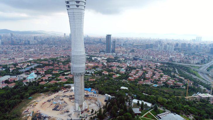Çamlıca TV-Radyo Kulesi inşaatında sona yaklaşılıyor G3