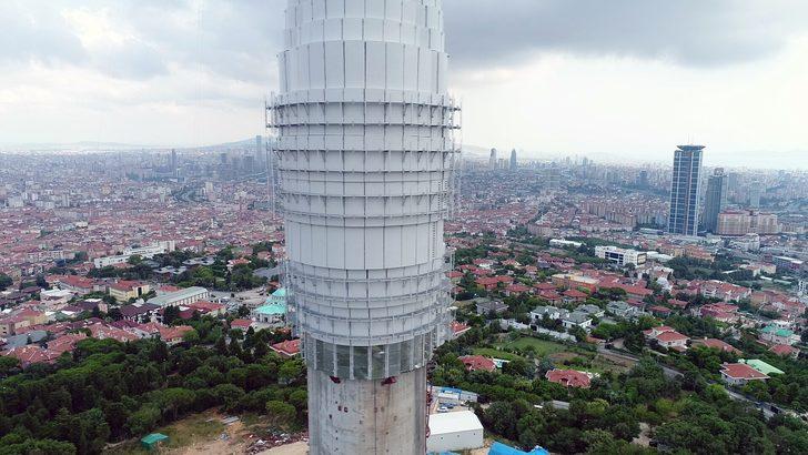 Çamlıca TV-Radyo Kulesi inşaatında sona yaklaşılıyor G5