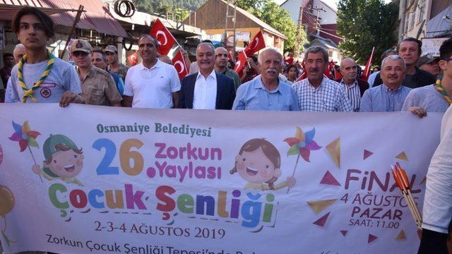 Zorkun Yaylası Çocuk Şenliği başladı
