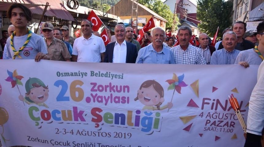 Zorkun Yaylası &Ccedil;ocuk Şenliği başladı