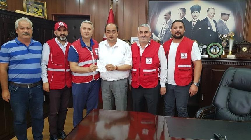 Başkan Demirtaş Kızılay&rsquo;a kurban bağışında bulundu