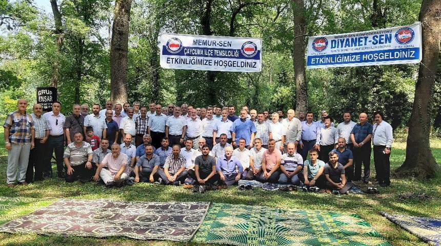 &Ccedil;aycuma Memur-Sen ve Diyanet-Sen piknikte buluştu