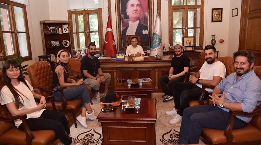 G&ouml;khan T&uuml;rkmen&rsquo;den Başkan Şahin&rsquo;e ziyaret