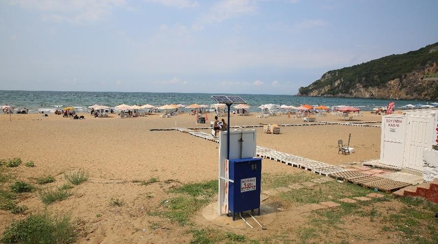 İnkumu&rsquo;na g&uuml;neş enerjili duşmatik