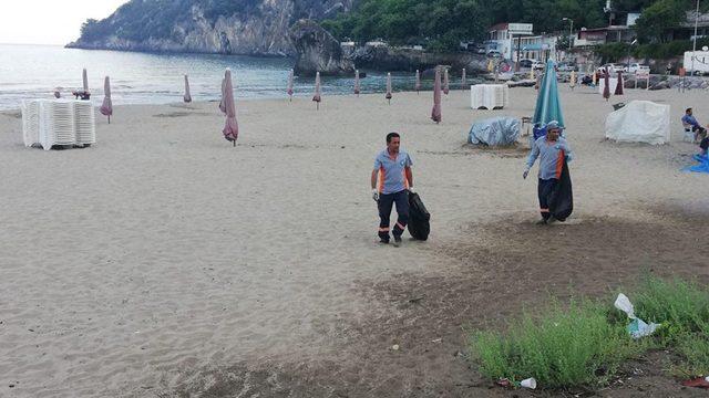 Temizlik ekipleri İnkumu’nda