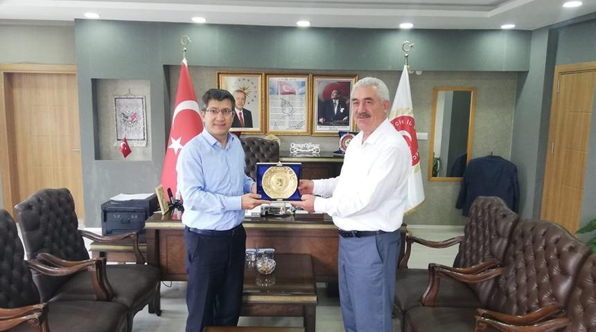 Rekt&ouml;r Taş, İl Genel Meclisi Başkanı Yılmaz ile bir araya geldi