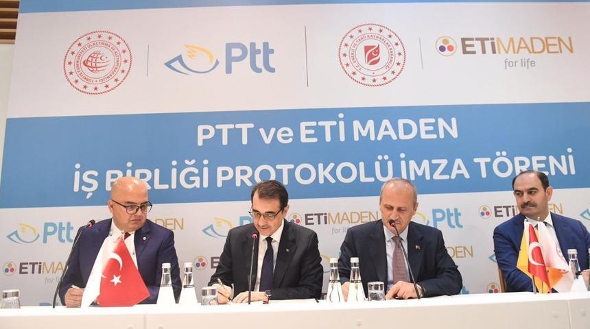PTT ve ETİ Maden arasında iş birliği protokolü