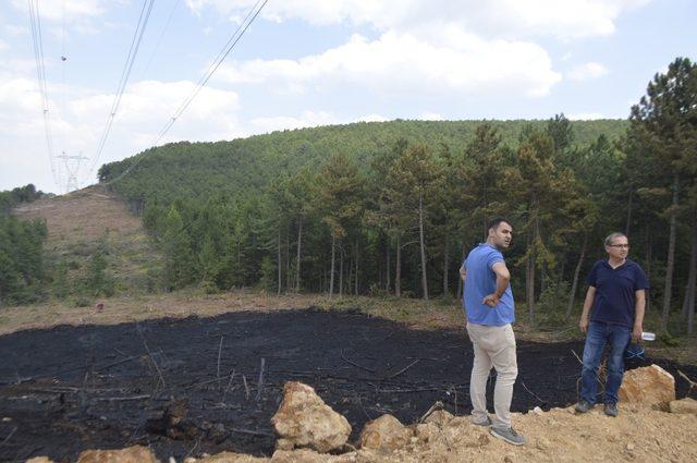 Ormanlık alandaki yangın korkuttu