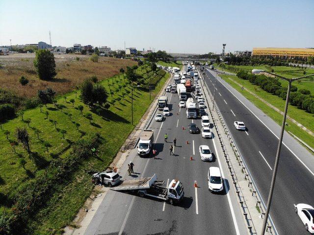 TEM Otoyolu’nda kaza: 1 yaralı