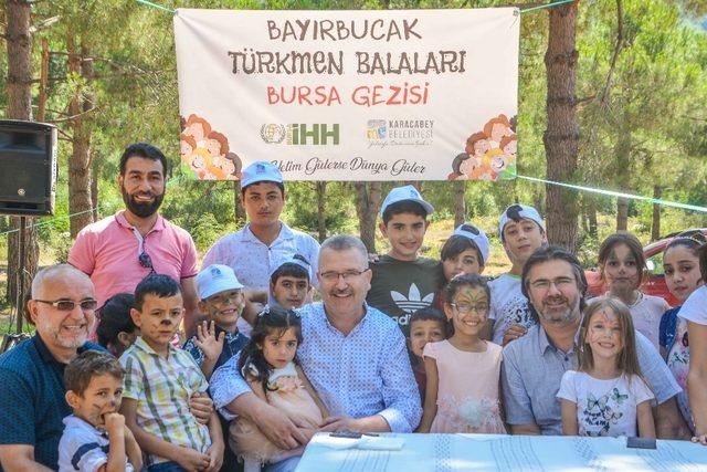 Yetim Türkmen çocukları Karacabey’i keşfetti