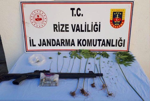 Rize’de jandarmadan silah operasyonu