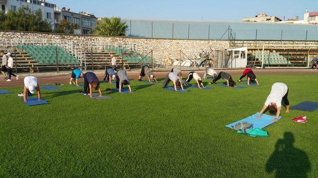 Akhisarlı güne sporla uyandı