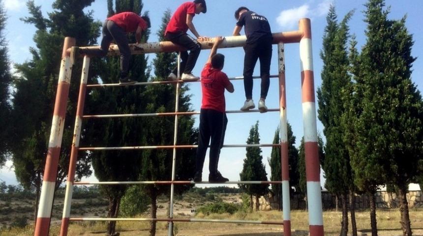 Safranbolu’da itfaiye ekipleri tatbikat ve eğitim yaptı