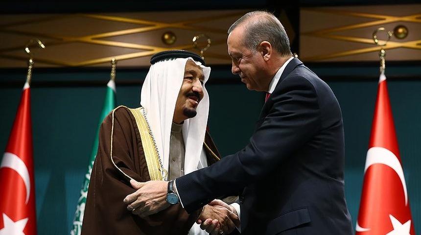 Cumhurbaşkanı Erdoğan, Suudi Arabistan Kralı Selman ile görüştü