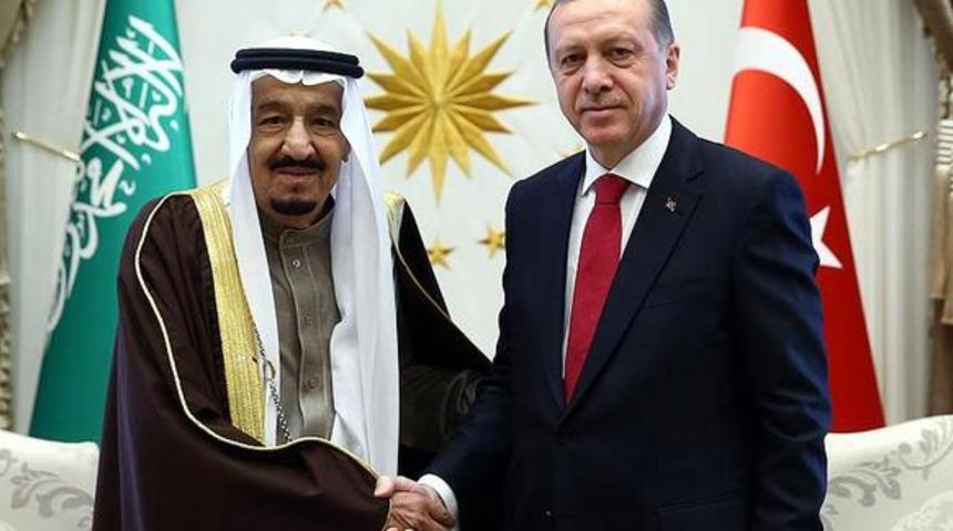 Cumhurbaşkanı Erdoğan, Suudi Arabistan Kralı Selman ile görüştü