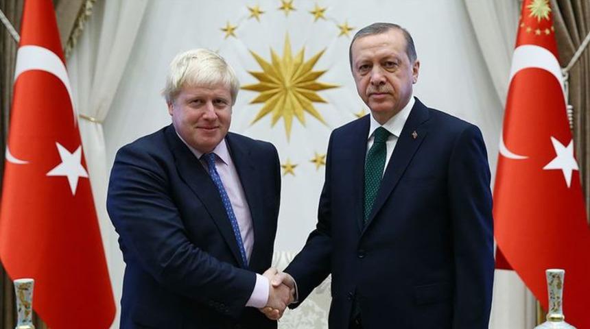 Cumhurbaşkanı Erdoğan, Boris Johnson ile görüştü