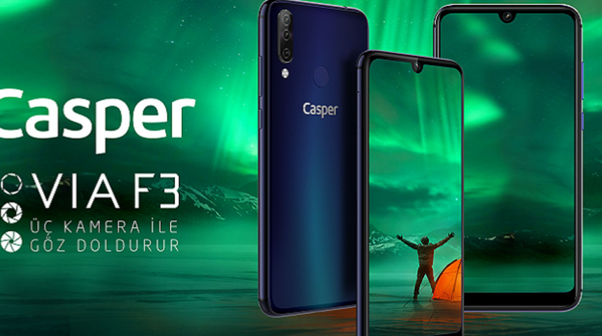 Casper yeni VIA F3 akıllı telefonunu satışa sundu