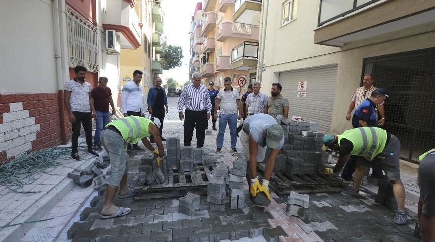 Başkan Atay yol &ccedil;alışmalarını denetledi