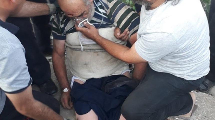 10 metrelik kuyuda bayılan vatandaşı itfaiye kurtardı