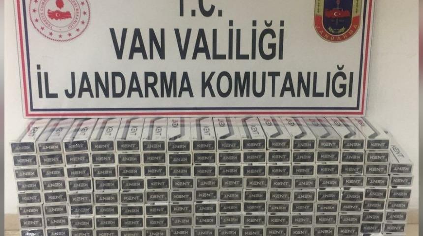 Erciş&rsquo;te bin 580 paket ka&ccedil;ak sigara ele ge&ccedil;irildi
