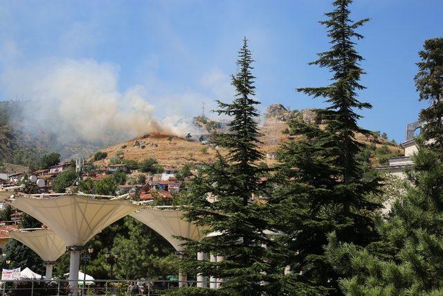 Tokat’ta aşırı sıcaklar ot yangınına neden oldu