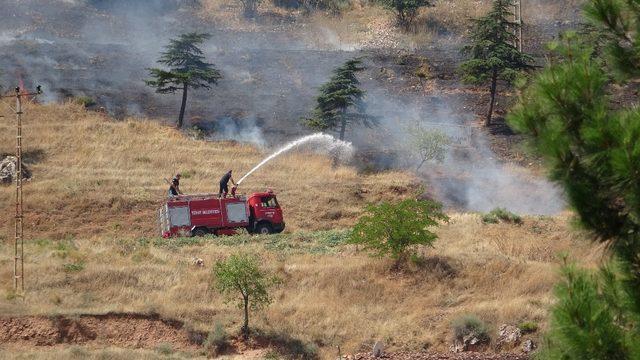 Tokat’ta aşırı sıcaklar ot yangınına neden oldu