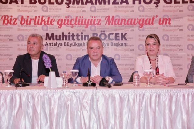 Başkan Böcek Manavgat’ı ziyaret etti