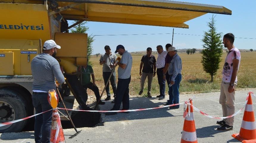 Büyükşehirden, Küçükköy-Büyükköy Yeşilyayla grup yollarına bakım