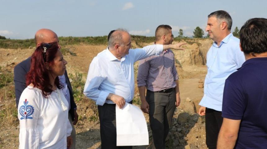 Başkan &Ouml;zl&uuml; 15 bin kişilik stadyum i&ccedil;in &ccedil;alışma başlattı