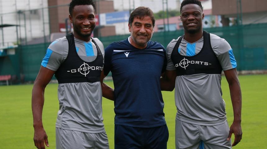 Trabzonspor Obi Mikel ve Ekuban’a özel antrenman