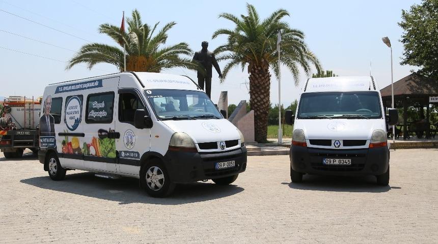 Efeler Belediyesi&rsquo;nden &lsquo;&Uuml;cretsiz Pazar Servisi Aracı&rsquo; hizmeti
