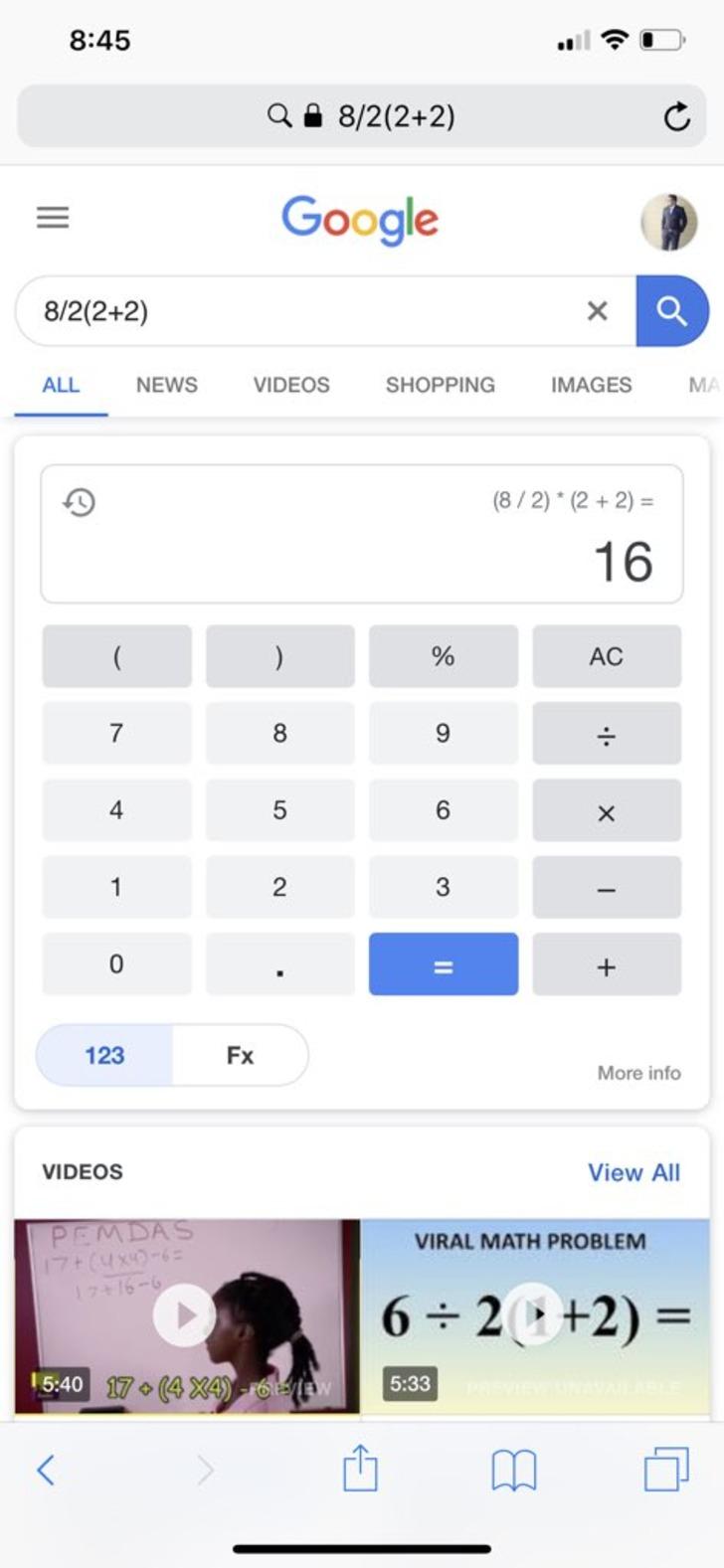 Çok basit bir matematik işlemi, sosyal medyayı ikiye böldü: Cevap 1 mi, 16 mı?  G5